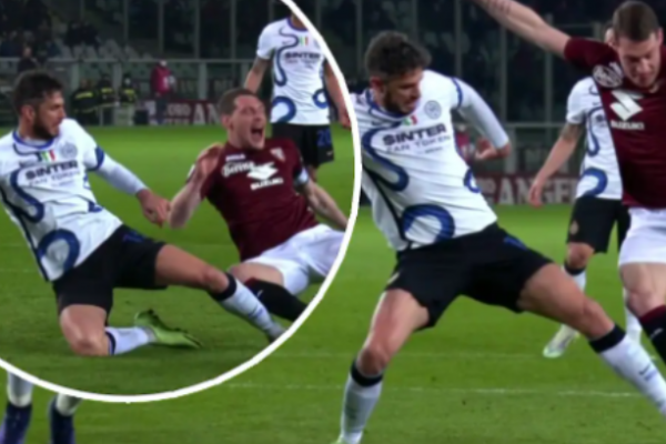 Torino director yelled at both the referee and VAR to dismiss the penalty